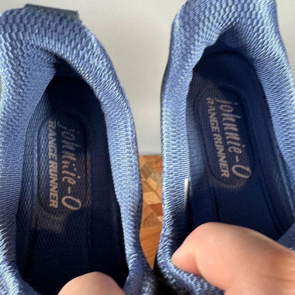 johnnie-O Knit Range Runner 2.0 Spikeless Golf Shoes Mens 9.5 Blue Heathered